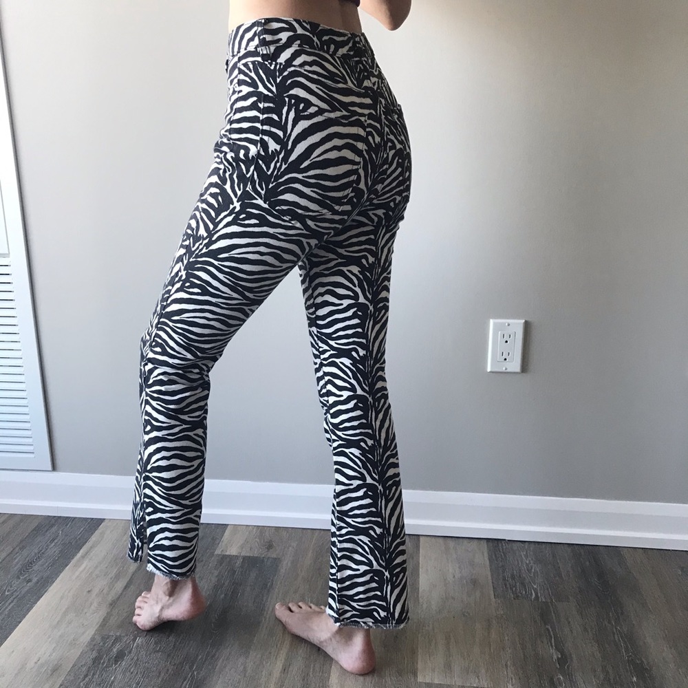 Urban Outfitters zebra high waisted jean